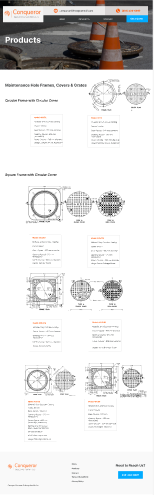 Gallery page showcasing completed projects by a manufacturing and distribution company.